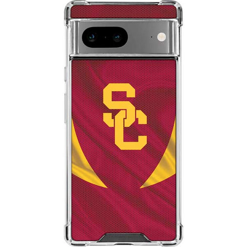 University of Southern California USC Trojans Jersey Google Pixel 7a Clear Case